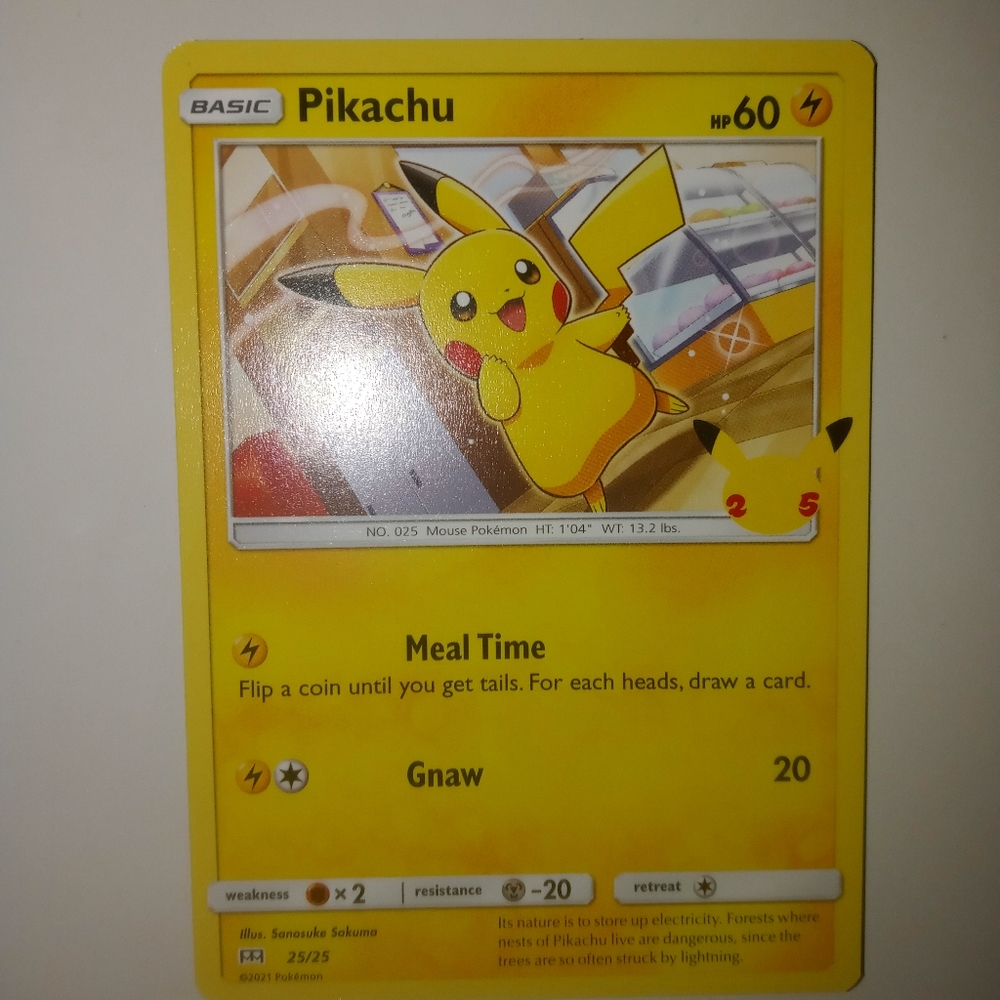 Pikachu Pokemon card 2021